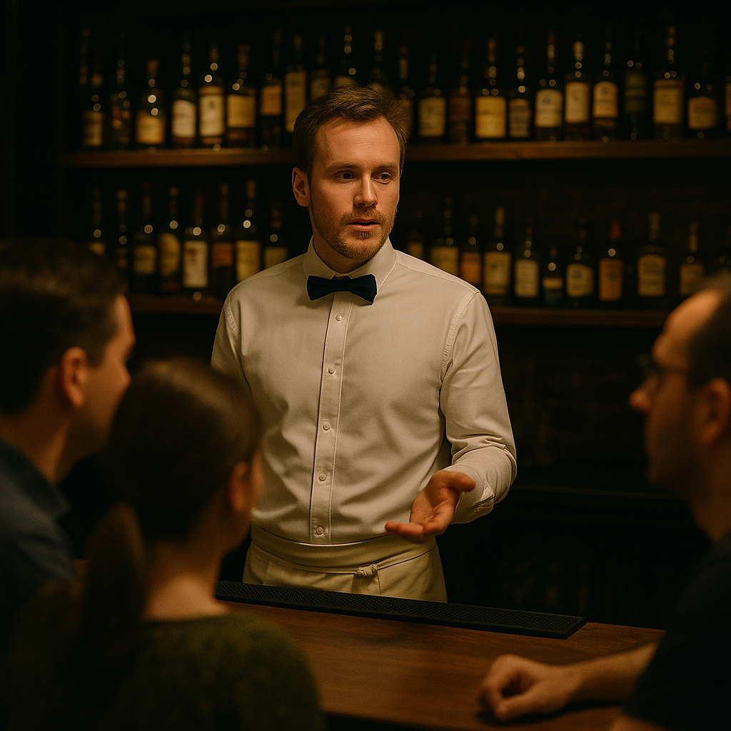 Cocktail Action Shot